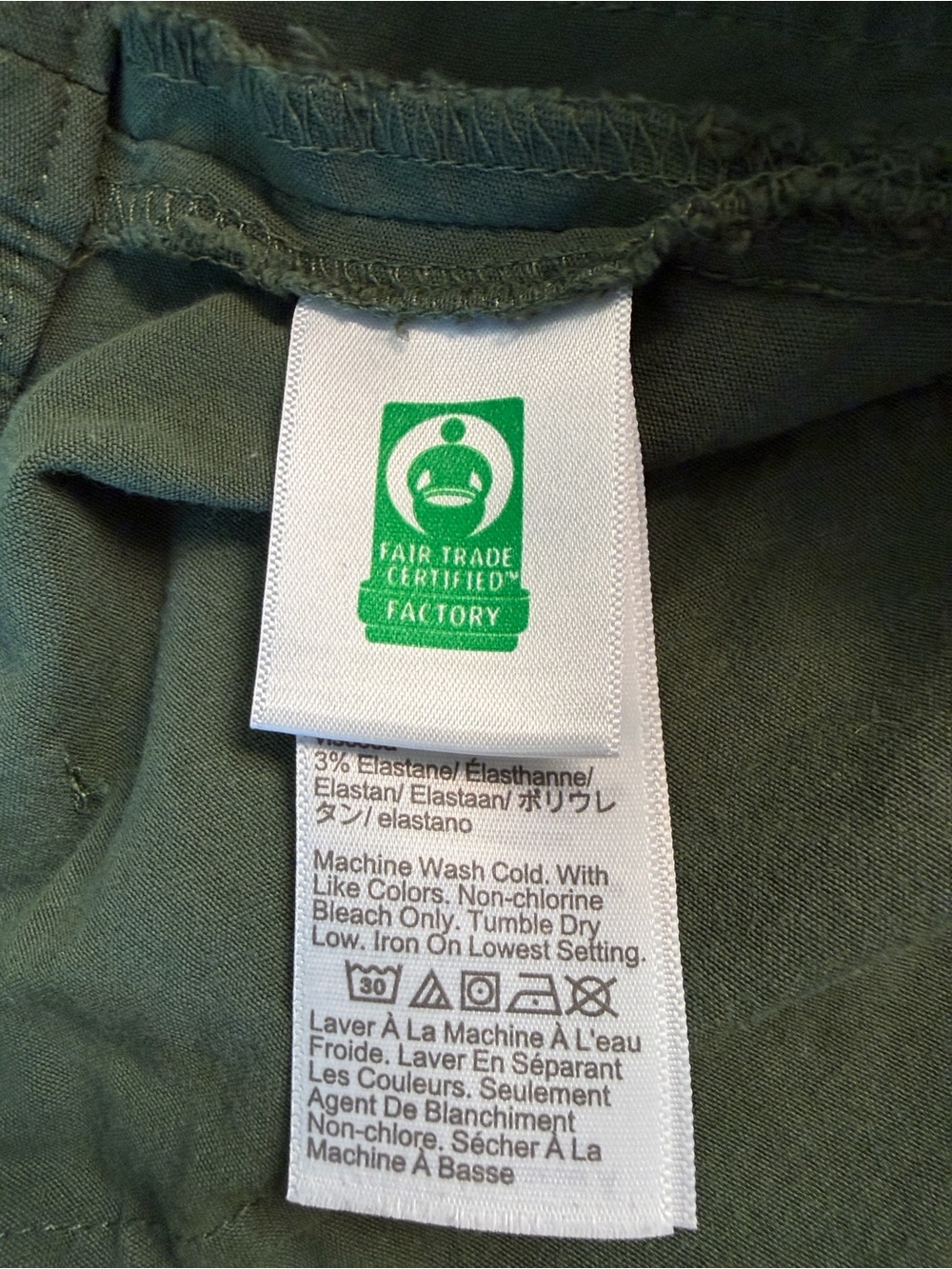 J Crew Olive Cotton Linen Wide Leg Preppy Trouser Pants 31 - Picture 5 of 10